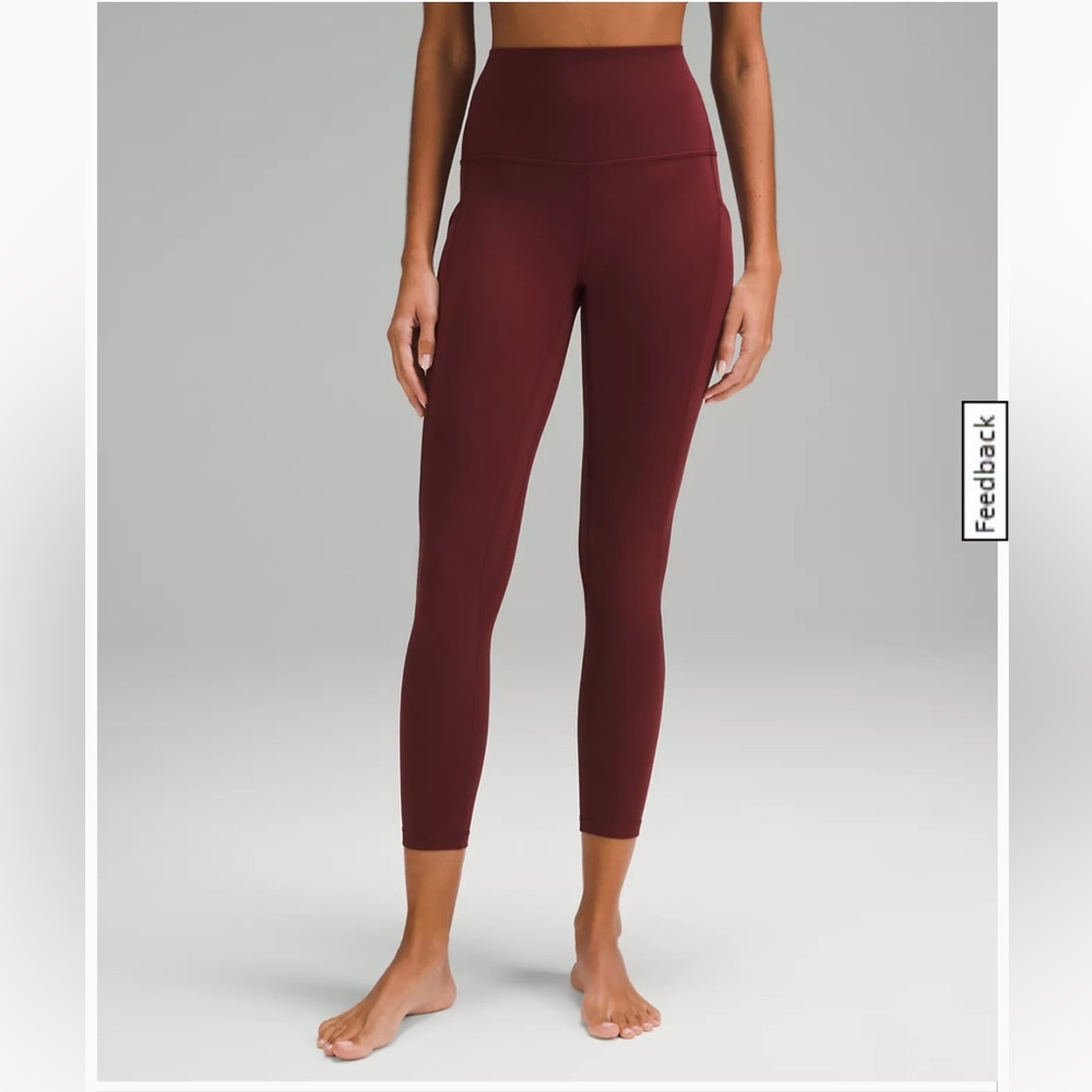 Lululemon small, red merlot capris